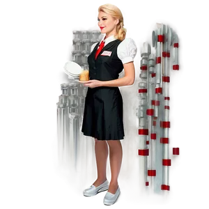 Waitress Uniform Png Vkm31 PNG image