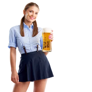Waitress With Beer PNG 59
