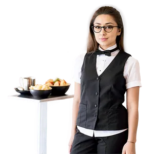 Waitress With Glasses PNG 66