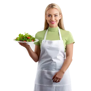 Waitress With Salad PNG Jgp70 PNG