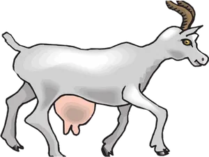 Walking Goat Illustration.png PNG image