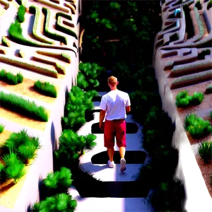 Walking In A Maze PNG 82