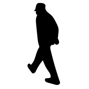 Walking Man Silhouette