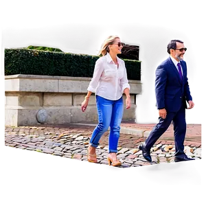 Walking On A Cobblestone Path Png Hdp PNG image