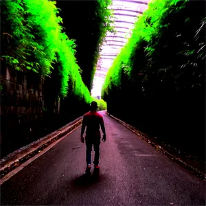 Walking Through A Tunnel PNG 47