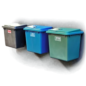 Wall Mounted Bin Teal Png 06242024 PNG image