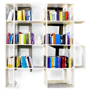 Wall Mounted Bookshelf PNG Dwl89