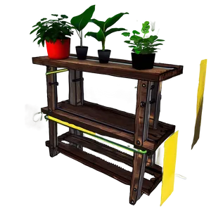 Wall Shelf For Plants PNG 87