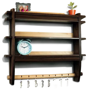 Wall Shelf With Sliding Door PNG Ogb35 PNG