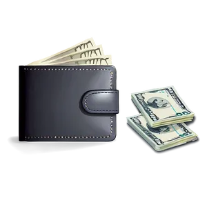 Wallet With Cash Money Vector Png Uns39 PNG image