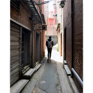 Wanderer In Alley PNG Irf21 PNG