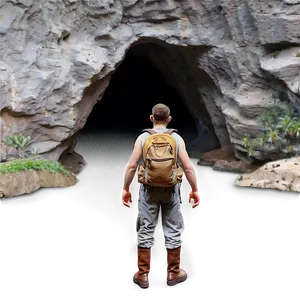 Wanderer In Cave PNG 06212024