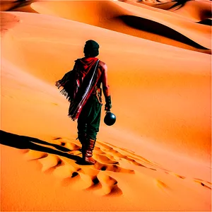 Wanderer In Desert PNG 06212024
