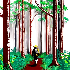 Wanderer In Forest Png 28 PNG image