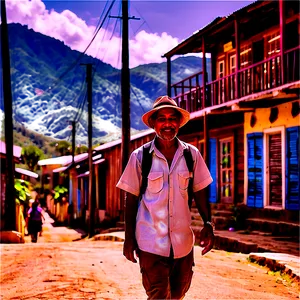 Wanderer In Old Town PNG Pye PNG