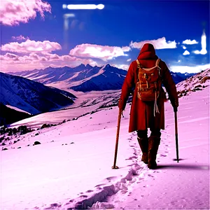 Wanderer In Snow PNG Xnx