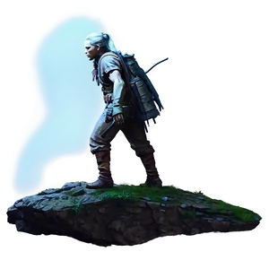 Wanderer On Cliff PNG Jlk71