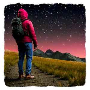 Wanderer Under Stars Png 06212024 PNG image