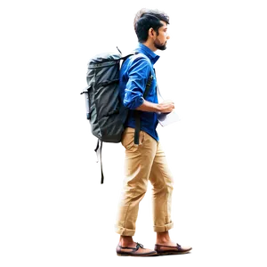 Wanderer With Backpack Png 26 PNG image