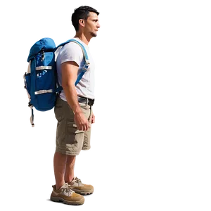 Wanderer With Backpack Png Gyp PNG image