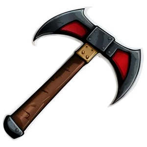 War Axe Cartoon Png 05252024 PNG image