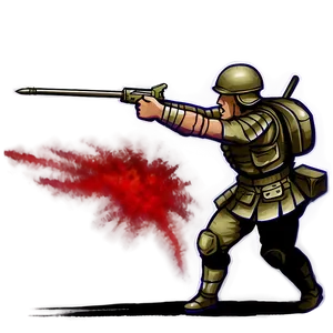 War Battle Scene Drawing PNG Rno