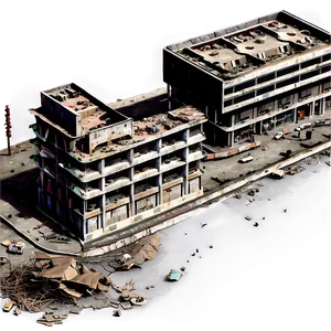War-destroyed Urban Area PNG 06262024 PNG