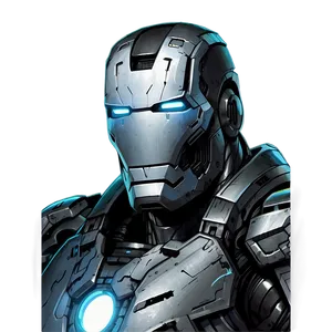 War Machine Comic Art Png 06272024 PNG image