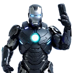 War Machine Dynamic Pose PNG Ewd