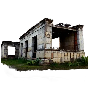 War-torn Building Remains Png Uef21 PNG image