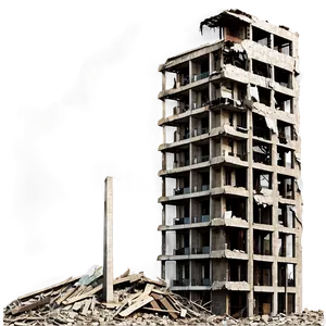 War-torn City Destruction Png 4 PNG image