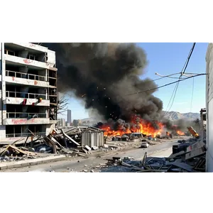 War-torn City Destruction PNG Evm34 PNG