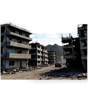 War-torn City Destruction Png Ies10 PNG image