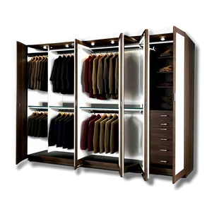 Wardrobe With Integrated Lighting PNG 06282024