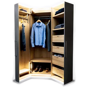 Wardrobe With Integrated Lighting PNG 06282024
