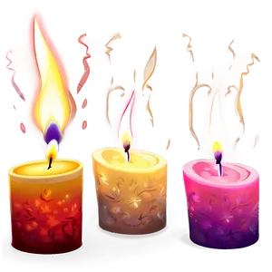 Warm Celebration Candlelight PNG Xor