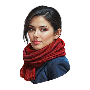 Warm Red Scarf Png Jge83 PNG image