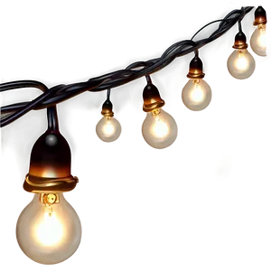 Warm White Christmas String Lights Png Gxq PNG image