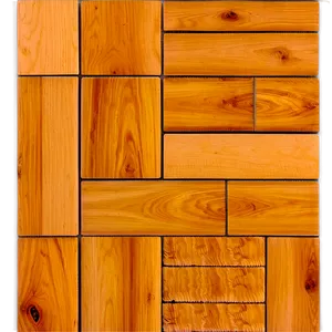 Warm Wooden Tile Floor PNG 06202024 PNG