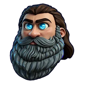 Warrior Cartoon Beard Png Bpc68 PNG image