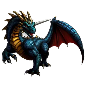 Warrior Dragon Clipart PNG 95