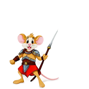 Warrior Mouse PNG 05042024