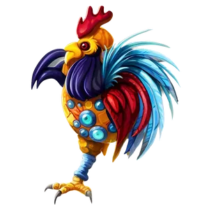 Warrior Rooster Fantasy PNG 05242024 PNG