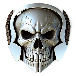 Warrior Skull Emblem PNG C
