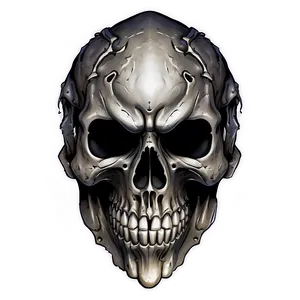 Warrior Skull Emblem PNG D