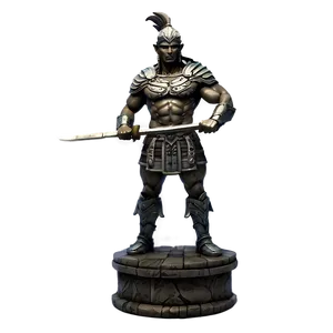 Warrior Statue PNG 05242024