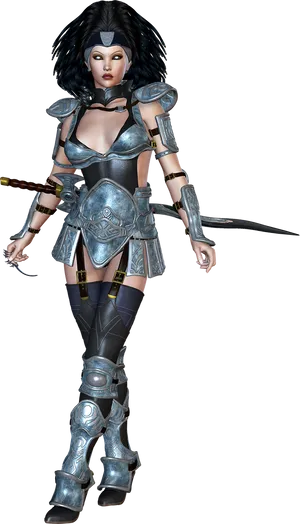 Warrior Woman Fantasy Armor PNG image