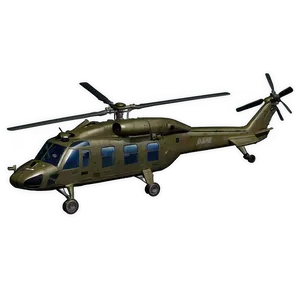 Warzone Military Helicopter PNG 90