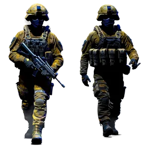 Warzone Soldier Silhouette PNG 06122024 PNG
