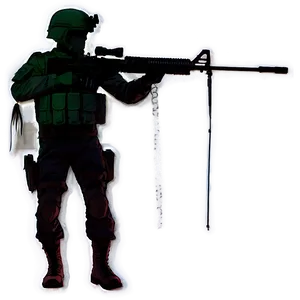 Warzone Soldier Silhouette PNG Lcb30 PNG